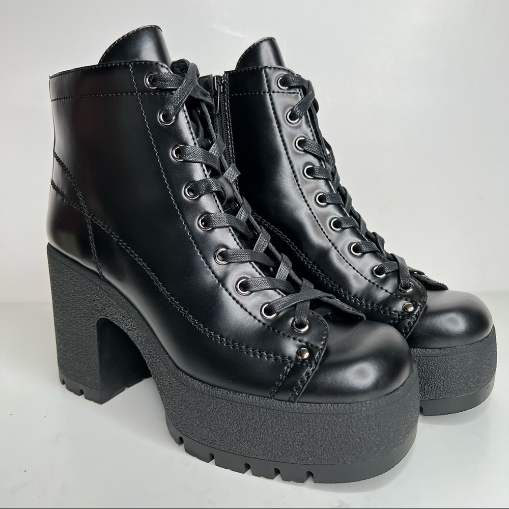 Jeffrey Campbell Refresh Platform Bootie In Black… - image 5